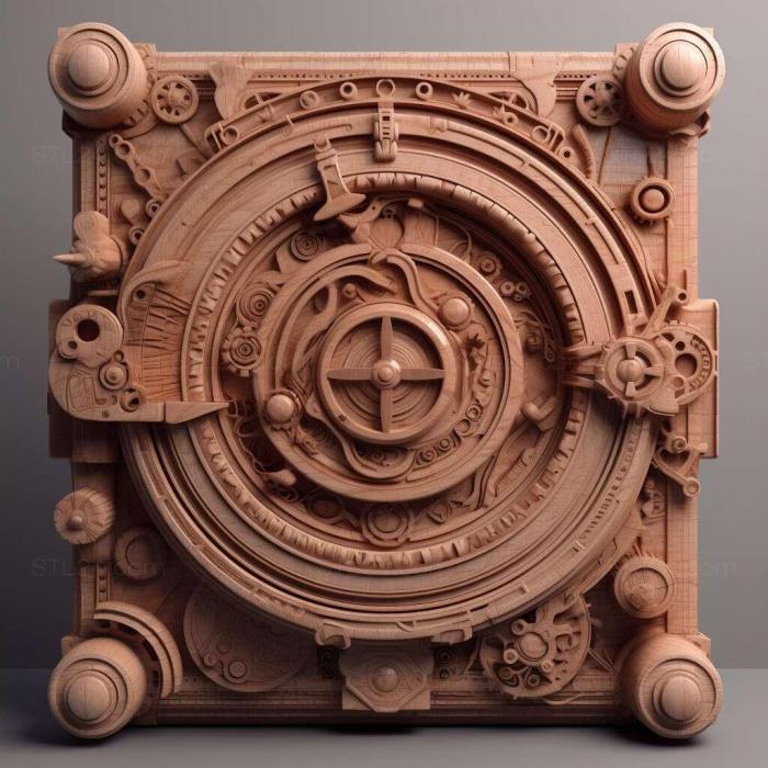 Patterns and decorations (time machine 4, PATTERN_68) 3D models for cnc